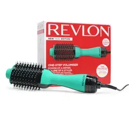Perie electrica fixa REVLON One-Step Hair Dryer and Volumizer, RVDR5222TE TEAL, pentru par mediu si lung, Turcoaz