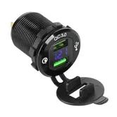 Mufa auto pentru incarcare, 2 x USB, 3000 mAh, incarcare rapida.