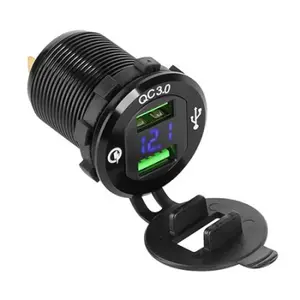 Mufa auto pentru incarcare, 2 x USB, 3000 mAh, incarcare rapida.