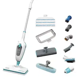 Mop cu aburi BLACK & DECKER FSM13E10-QS 10 in 1, 0.38l, 1300W, Alb