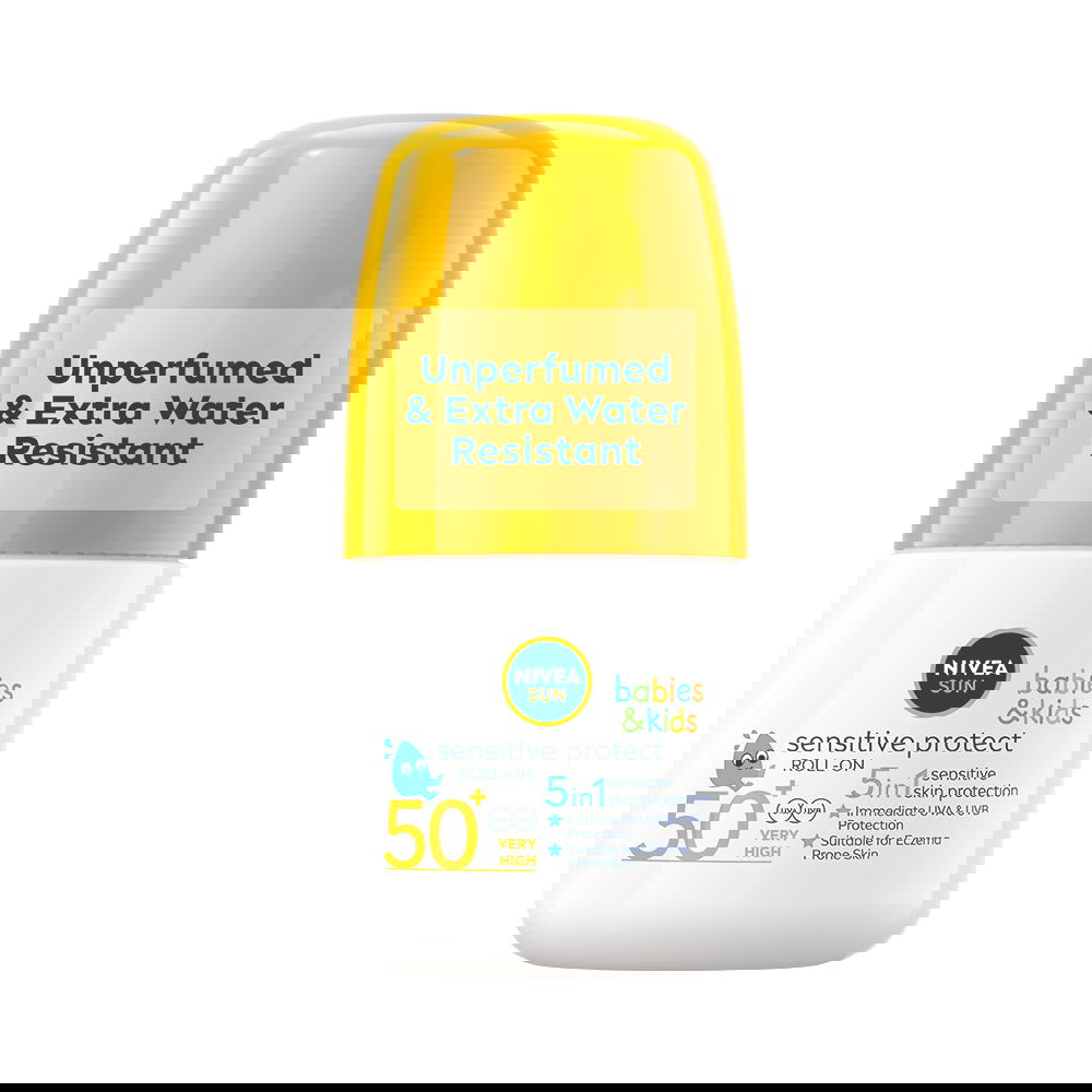 Protectie solara pentru copii Roll-on Sensitive Protect&Care SPF 50+, 50ml, Nivea