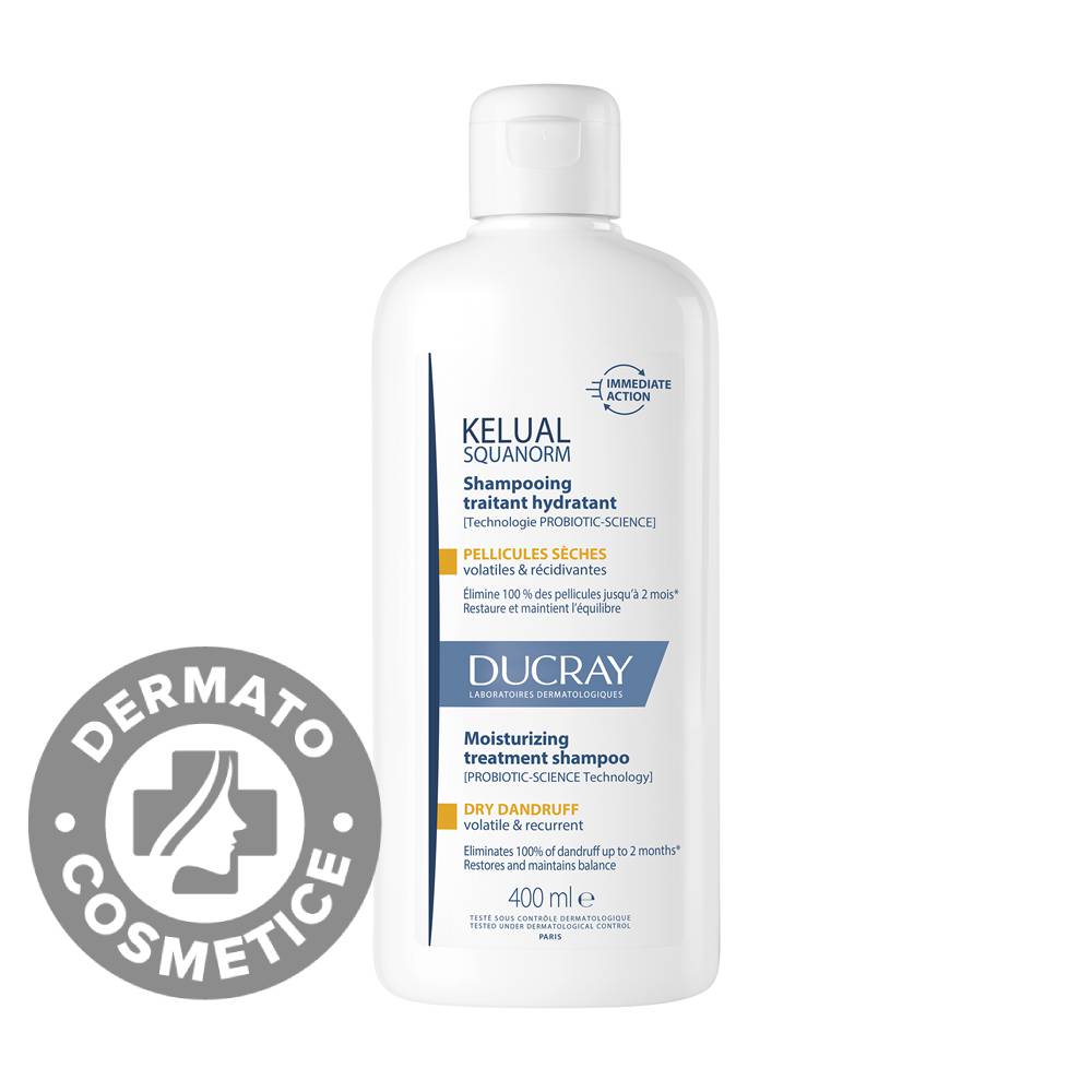 Sampon anti-matreata uscata Kelual Squanorm, 400ml, Ducray
