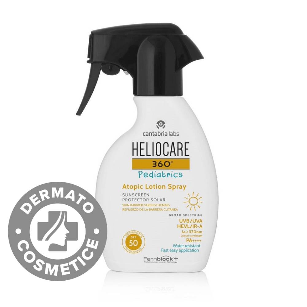 Lotiune cu protectie solara SPF50 HelioCare 360 Pediatrics Atopic, 250ml, Cantabria Labs