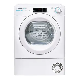 Uscator de rufe Candy Smart Pro CSOE H7A2TE-S, Pompa de caldura, 7 kg, Clasa A++, WiFi, Easy case, Senzor uscare, Antisifonare, Alb