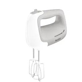 Mixer de mana TEFAL Prep'Mix HT450B38, 450W, 5 trepte viteza, functie Turbo, set 2 teluri, 2 carlige, alb&gri