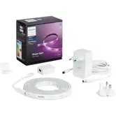 Banda LED RGBW inteligenta Philips Hue Lightstrip Plus V4, ZigBee Light Link, Bluetooth, 20W, 1600 lm, lumina ambianta alba si color, 2 m
