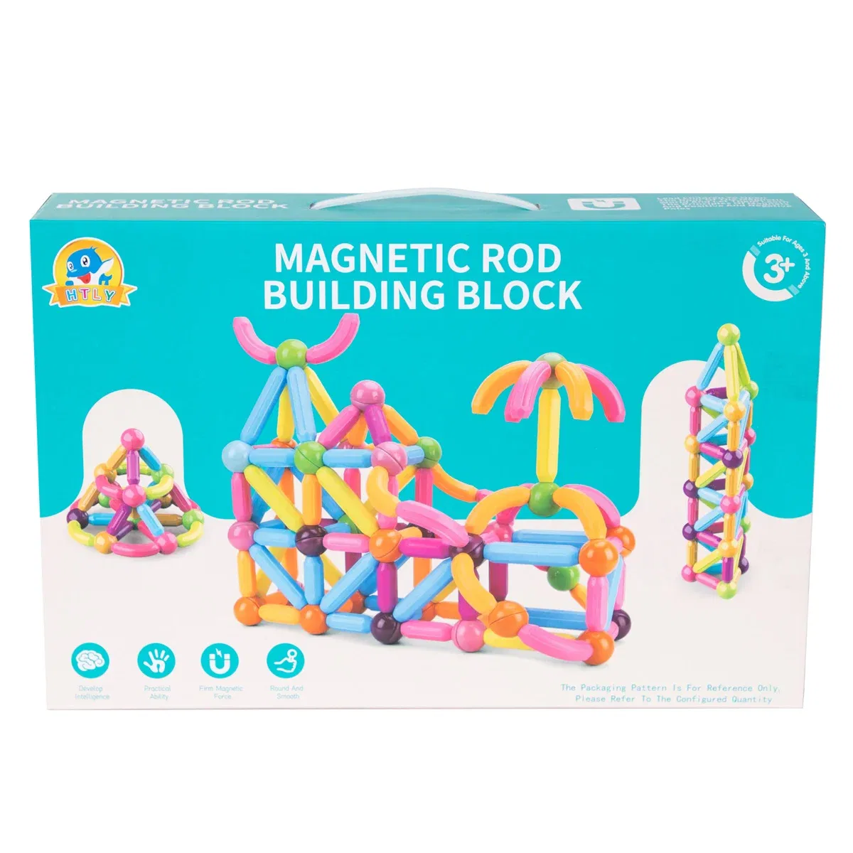 Joc de constructie, Magnetic, 62 piese