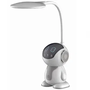 Lampa LED de birou Maxcom ML4900 Astral, control tactil, 6.5W, 500 lm, temperatura lumina reglabila, Gri