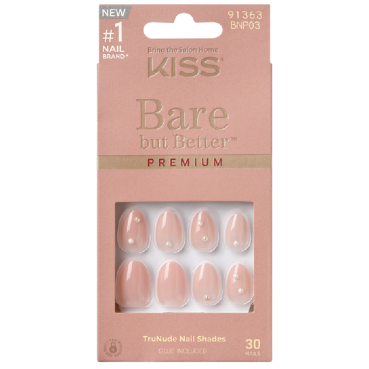 Unghii false Bare But Better Premium Nails Slay, 30 bucati, Kiss