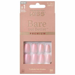 Unghii false Bare But Better Premium Nails Spicy, 30 bucati, Kiss