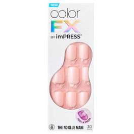 Unghii false Impress Color Fx Good Mood, 30 bucati, Kiss