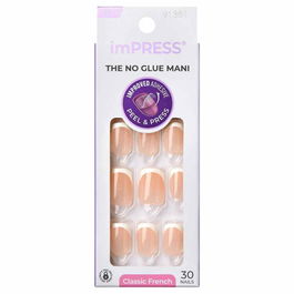 Unghii false Impress Nails Model, 30 bucati, Kiss