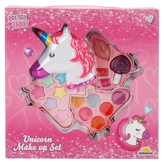 Set de machiaj pe 3 niveluri, Pretty Pinky, Unicorn