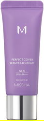 BB Cream M Perfect Cover Serum SPF 50+ 25 Bej Cald, 20ml, Missha