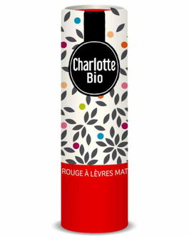 Ruj mat cu unt de shea, ulei de ricin si unt de jojoba Bio Rouge Royal, 3.5g, Charlotte Bio