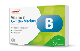 Dr. Max Vitamin B Complex Medium, 30 comprimate