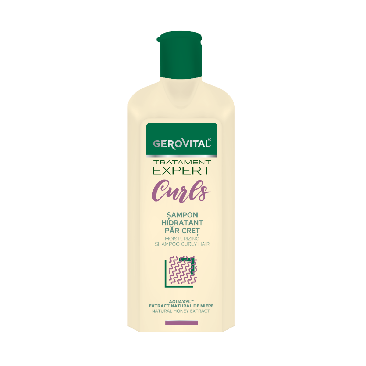Sampon hidratant pentru par cret Tratament Expert, 250ml, Gerovital