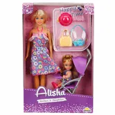 Set de joaca papusa Alisha, Mama si fiica in excursie