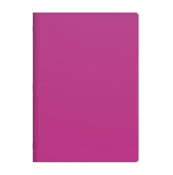 Caiet capsat Ilijanum, A5, 40 file, matematica, 60 g/mp, pp, 280 microni, magenta