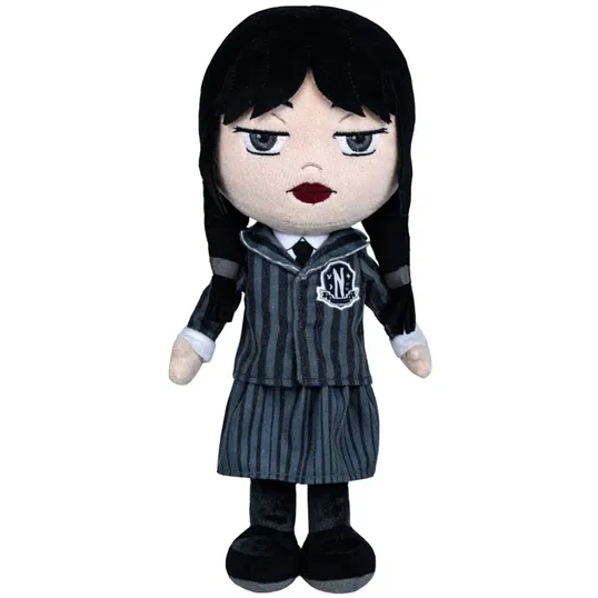 Jucarie de plus Play by Play, Wednesday cu uniforma, 32 cm