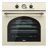 Cuptor incorporabil Teka HRB 6300 VN (VANILLA), Electric, 70 l, Multifunctional, Clasa A+, 9 programe, Functie Turbo, Design rustic, Sticla vanilla