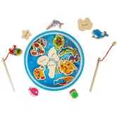 Joc magnetic de pescuit, Woody, 20 piese