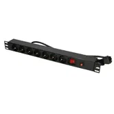 Prelungitor ExtraLink 12967, 19inch 1U, 7 prize (Negru)