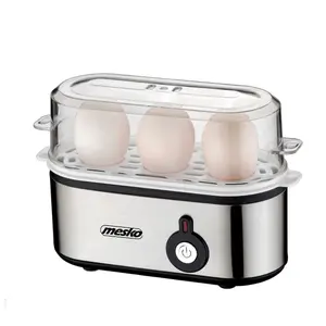 Aparat de fiert oua Mesko MS 4485, 3 oua, 350W, argintiu