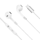 Casti in ear cu fir USB-C Kruger&Matz C2 cu microfon KMPC2, Alb