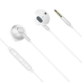 Casti in ear cu fir Kruger&Matz B2 cu microfon KMPB2, alb