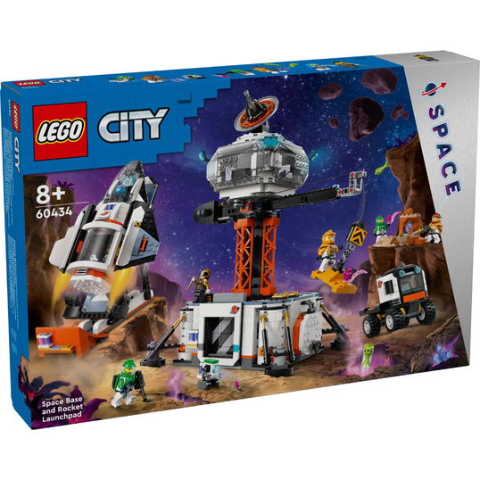 LEGO® City - Baza spatiala si platforma de lansare a rachetei (60434)