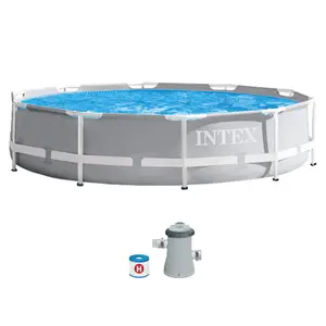 Piscina cu cadru metalic Intex Prism 26702NP, 305x76cm (Gri)
