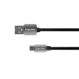 Cablu USB - Micro USB 1.8 m Kruger&Matz, gri, KM0331