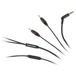Cablu pentru casti cu microfon Kruger&Matz, jack stereo 3.5 - 2 x 2.5 mm, 1 m