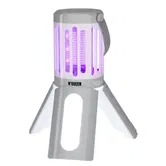 Lampa electrica anti-insecte Noveen IKN833 White Grey, LED UV, 6W, 1000 V, portabil (3 x AA), IPX4 (Alb/Gri)