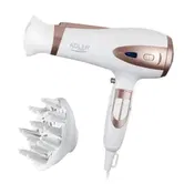 Uscator de par multifunctional Adler AD2248, Putere 2400W, Concentrator, Functie Ionizare, 3 Trepte Temperatura, 2 Viteze (Alb/Auriu)
