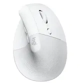 Mouse Wireless Logitech Lift Right Vertical Ergonomic, Bluetooth, 4000 DPI, recomandat pentru mana dreapta (Alb)