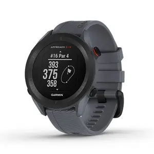 Ceas activity tracker Garmin Approach S12, 44 mm, Bluetooth, HR, GPS, curea silicon, Rezistenta la apa, Andoid & iOS (Albastru)