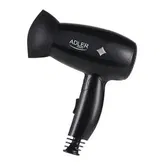 Uscator de par Adler AD 2251, 1400 W, 2 Nivele de temperatura, 2 Trepte de viteza (Negru)