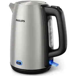 Fierbator Philips solar 2000W finisaj metalic inox 1.7l, capac cu arc, mentine la cald