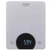 Cantar de bucatarie Adler AD 3173s, 10 kg, LED (Gri)