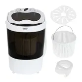 Mini masina de spalat rufe cu centrifuga Camry CR 8054, Capacitate 3 kg, Semiautomata (Alb/Negru)