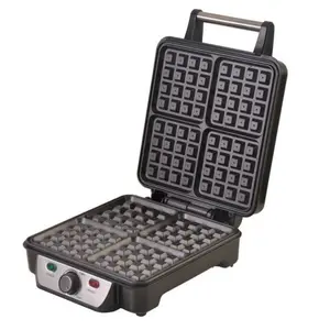 Aparat pentru vafe Camry CR3025, 1150 W, 4 Vafe (Negru)