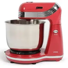Robot de bucatarie Livoo DOP137RC, 3 L, 6 Viteze (Rosu/Argintiu)