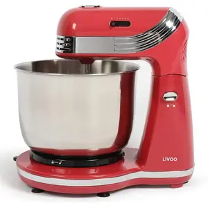 Robot de bucatarie Livoo DOP137RC, 3 L, 6 Viteze (Rosu/Argintiu)