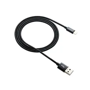 Cablu de date Canyon CNE-CFI3B, USB - Lightning, 1m (Negru)