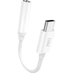 Adaptor audio Dudao L16CPro, USB Type-C - Jack 3.5 mm (Alb)