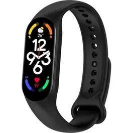 Bratara Fitness Xiaomi Mi Band 7, ecran AMOLED 1.62", Bluetooth, PAI, Senzor Ritm cardiac, Oxigen, Stres, 120 moduri sport (Negru)