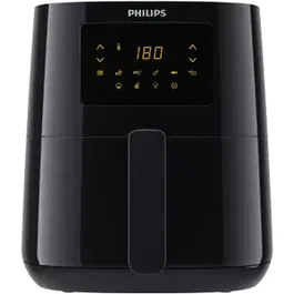 Friteuza fara ulei Philips Airfryer Essential Collection compact digital, capacitate 4.1 L, afisaj digital, 7 setari presetate (cartofi congelati, carne, peste, functie de mentinere la cald si multe altele), Curatare usoara