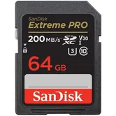 Card de memorie SanDisk Extreme Pro SDXC, 64GB, UHS-I U3, Clasa 10, V30